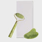 Jade Roller & Gua Sha Set: Dubbelzijdige Gezichtsroller voor Lifting en Ontzwellen