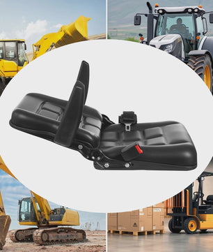 Comfortabele Tractor en Heftruck Stoel met Veiligheidsgordel en Verstelbare Rugleuning