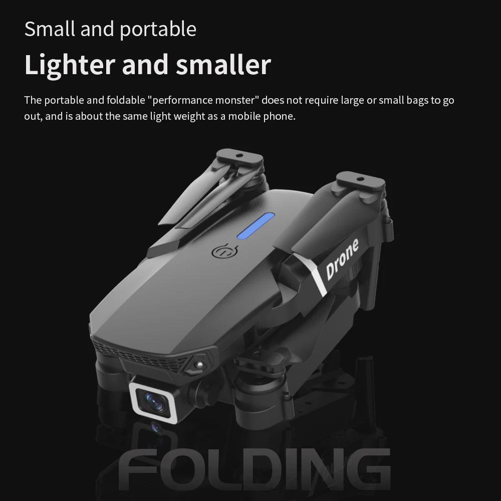 Opvouwbare FPV WiFi Drone met 4K Camera en Vliegstabilisatie - Perfect Cadeau