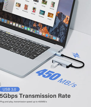USB-C Hub met HDMI, 100W PD Opladen & USB 3.0 Poort - Universele Adapter