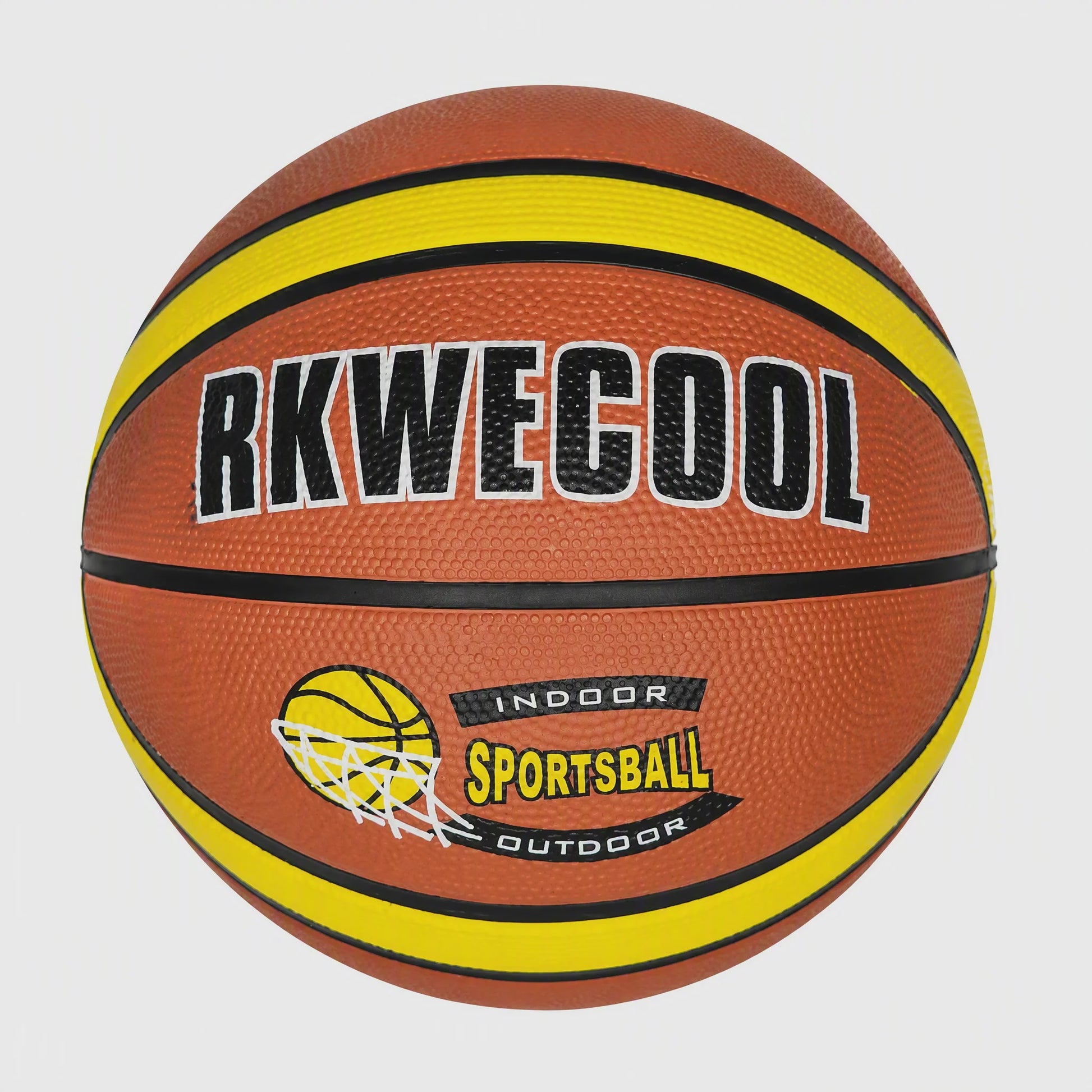 Duurzame Rubberen Basketbal 22.6cm - Indoor & Outdoor Sportbal
