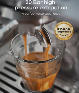 HiBREW H10A Semi-Automatische Espressomachine - 20 Bar, Instelbare Temperatuur & 58mm Portafilter