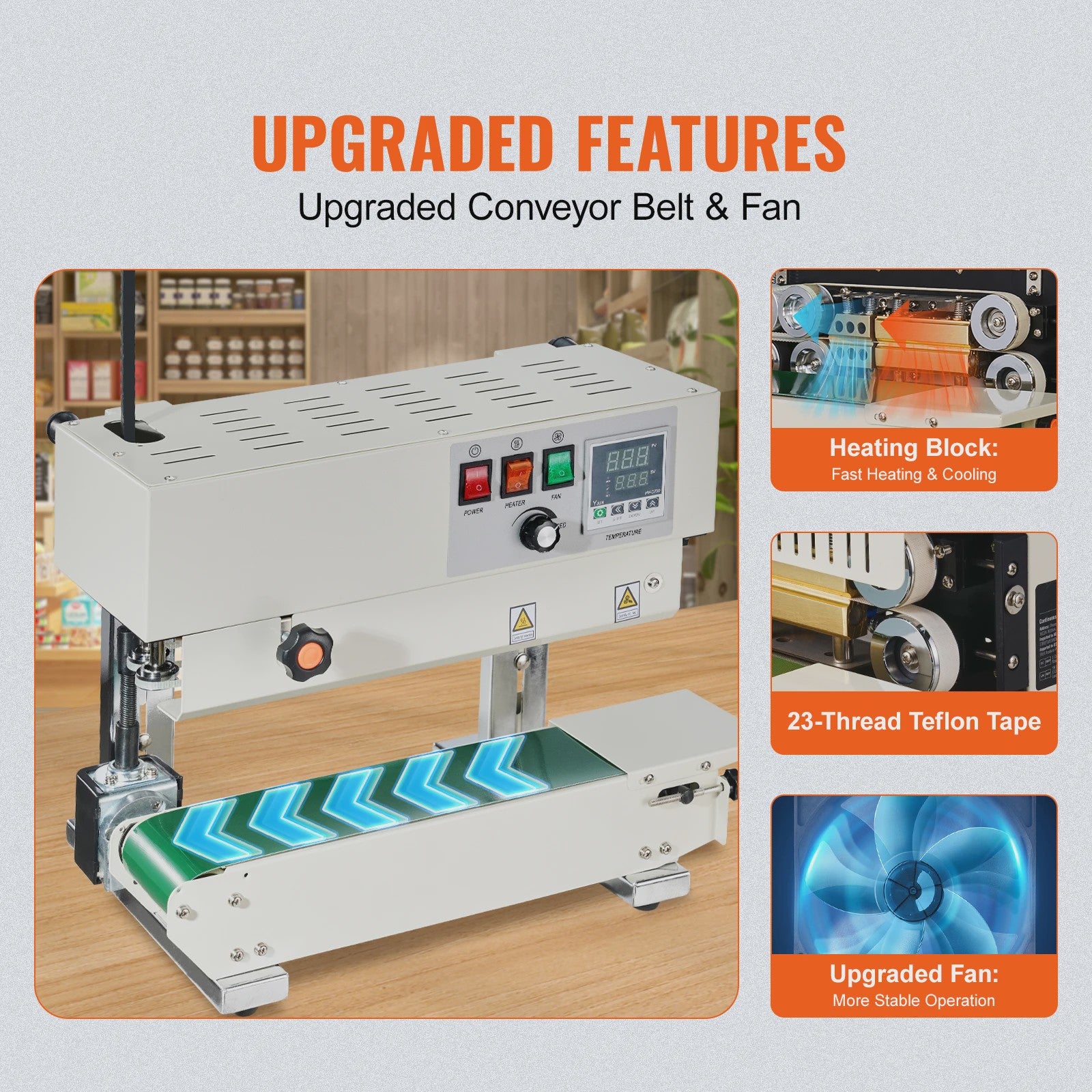 Continue Bandsealer 6-12mm Breedte - Professionele Plastic Verpakking Machine