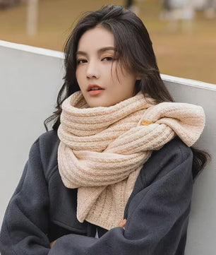 Dikke Gebreide Sjaal Dames Heren - Zachte Cable Knit Wrap voor Winterse Warmte