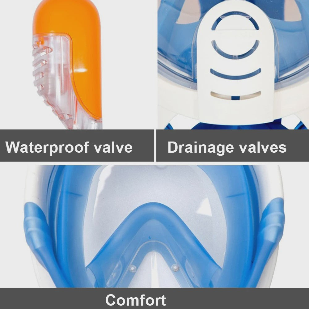 Full Face Duikmasker met Anti-Fog - Snorkelen & Duiken voor Volwassenen & Kinderen