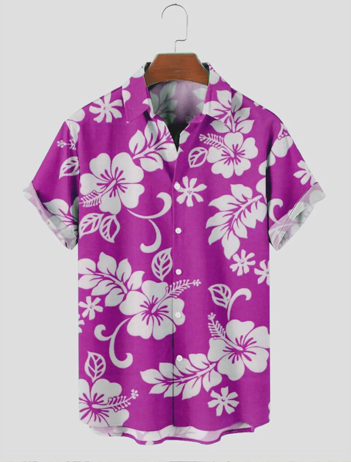 Heren Aloha Hawaï Hawaïaanse Bloemenprint Shirt Korte Mouw