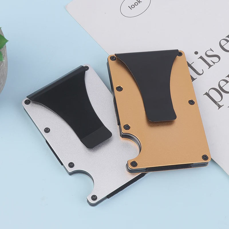 Minimalistische RFID Portemonnee met Geldclip - Slank & Krasbestendig Kaarthouder