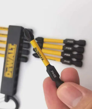 DEWALT FLEXTORQ Schroefbit Set - 10-delig Pozi & High Impact Bits PZ1, PZ2, PH2