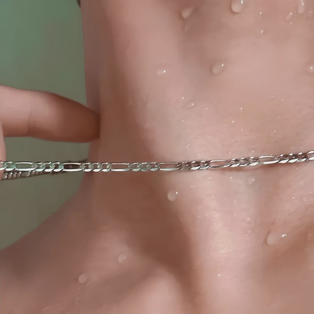 Stijlvolle 3mm Figaro Ketting voor Heren - Roestvrij Staal