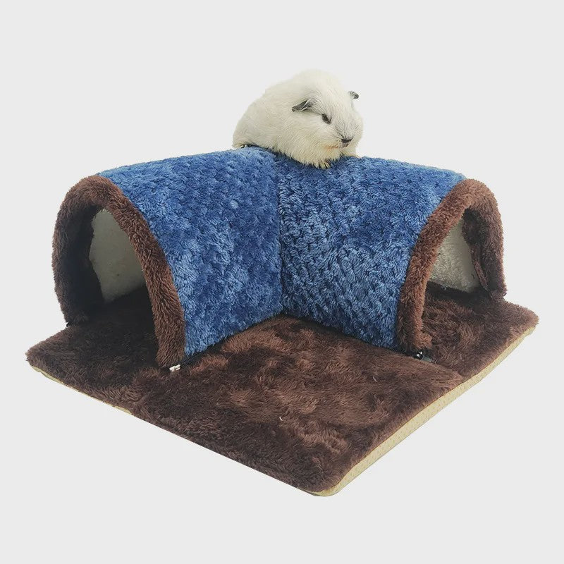 Pluche Hamster Speeltunnel - Warm Hol voor Kleine Huisdieren