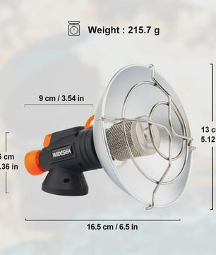 Widesea Draagbare Camping Heater - Roestvrij Staal Gas Brander voor Buiten & Survival