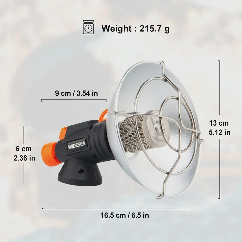 Widesea Draagbare Camping Heater - Roestvrij Staal Gas Brander voor Buiten & Survival