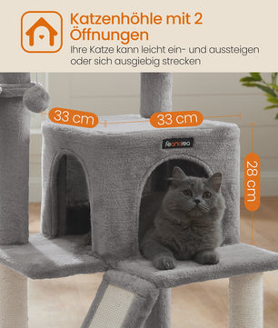 FEANDREA Krabpaal met Groot Observatiedek en Hangmat voor Katten