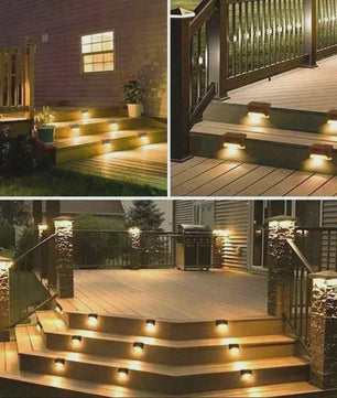Solar LED Verlichting voor Buiten - Waterdichte Tuinlampen voor Trappen, Terras & Dek