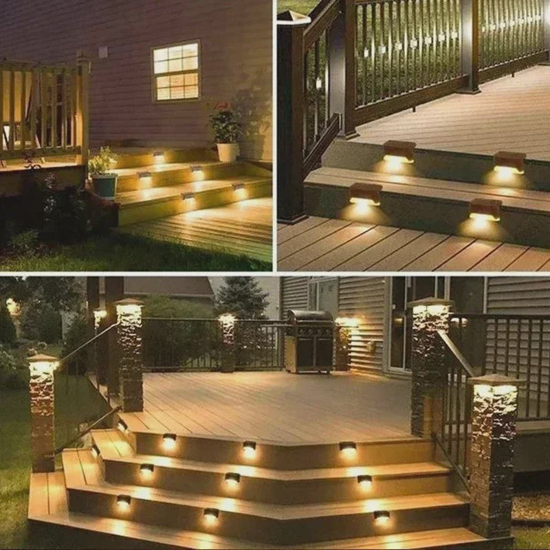 Solar LED Verlichting voor Buiten - Waterdichte Tuinlampen voor Trappen, Terras & Dek
