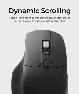 Keychron M6 Draadloze Muis: 2.4GHz/Bluetooth, Type-C, 1K/8K Polling Rate, 26000 DPI