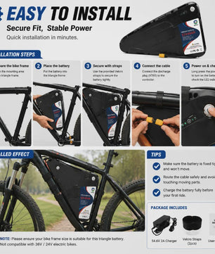 52V 20Ah-40Ah Lithium E-bike Batterij voor Elektrische Fietsen (500W-3000W Motor)