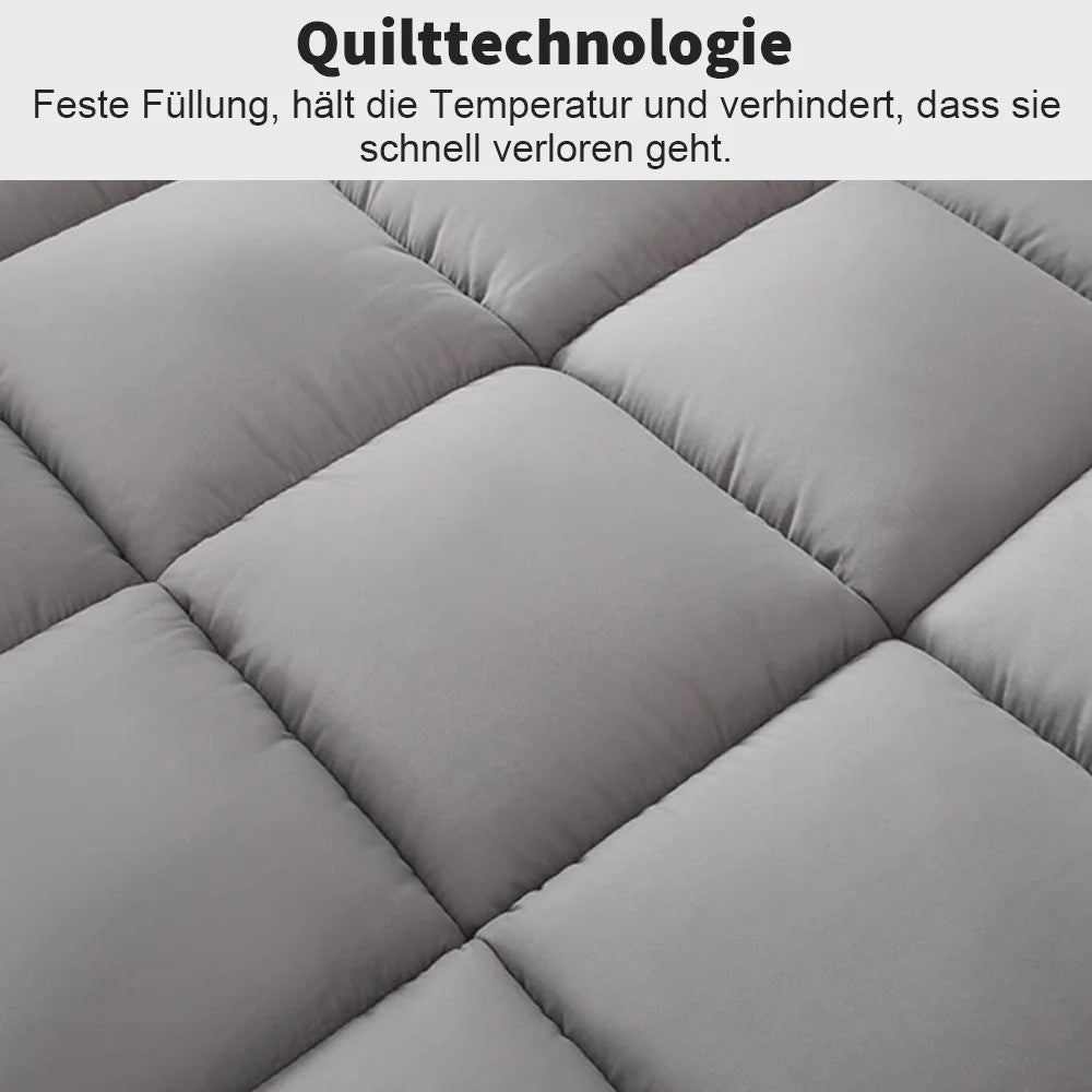 Dikke Matras Topper - Zacht 3D Vezel Kussen met Antislip Banden - Diverse Maten