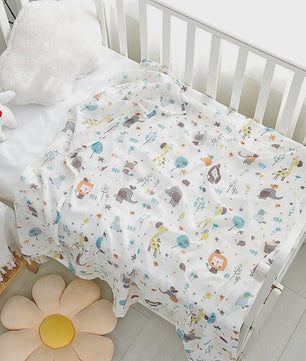 Dubbellaags Bamboe Katoen Muslin Baby Dekentje - Ademend en Multifunctioneel