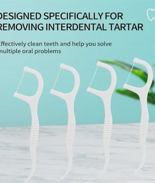 Professionele Tandflosstokjes - Draagbaar & Wegwerp voor Optimale Mondhygiëne