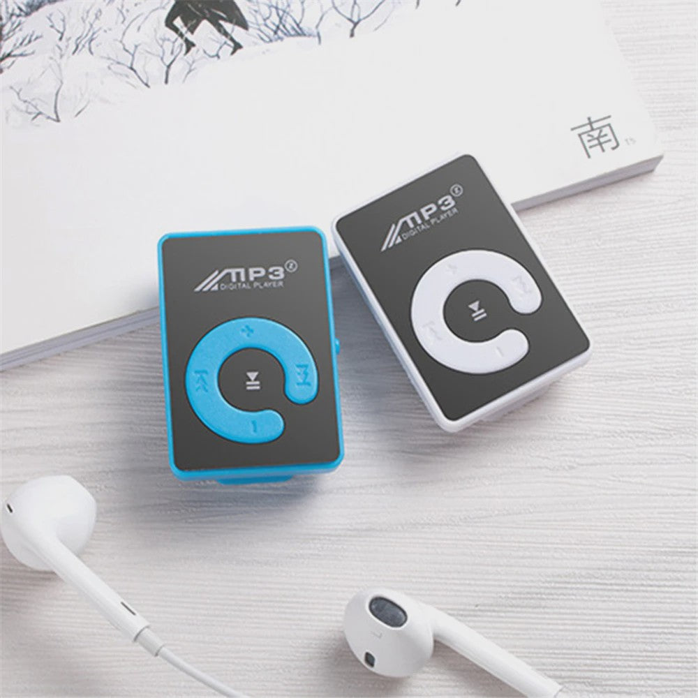 Compacte Mini MP3 Speler met Clip - Draagbare Muziekspeler voor Studenten - Ondersteunt 16GB TF Kaart