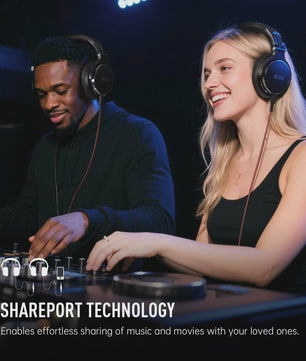 EKSA P100 Professionele Studio Koptelefoon - Hi-Res DJ Monitor Headset met Microfoon & 3.5/6.35mm Jack