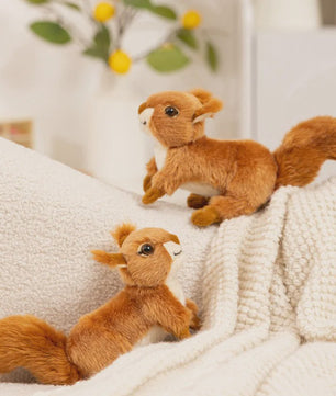Schattige Zittende Eekhoorn Pluche Knuffel - Perfect Cadeau voor Kinderen