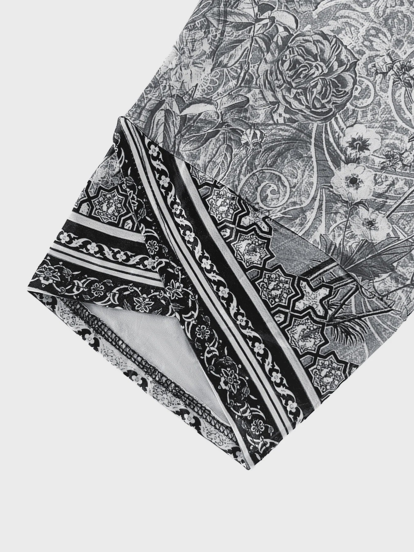 Plus Size Wijde Leg Broek Dames met Bloemenprint