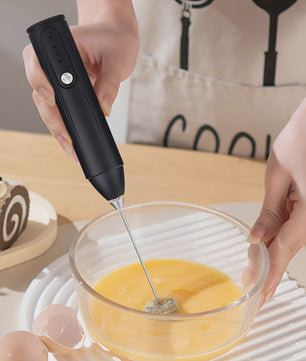 Draadloze Elektrische Opschuimer & Klopper - 3 Snelheden, USB Oplaadbaar