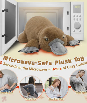 Magnetron Knuffel Vriendje Platvogel XXL - Warmte & Knuffelplezier