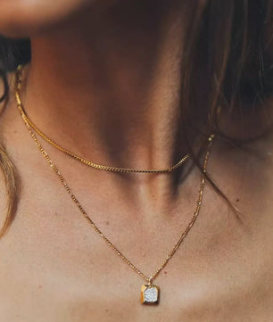 Eenvoudige Gouden RVS Box Chain Ketting - 1.2mm Dikte - Unisex Sieraden