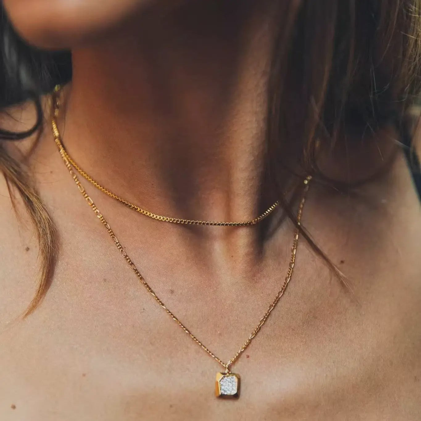 Eenvoudige Gouden RVS Box Chain Ketting - 1.2mm Dikte - Unisex Sieraden