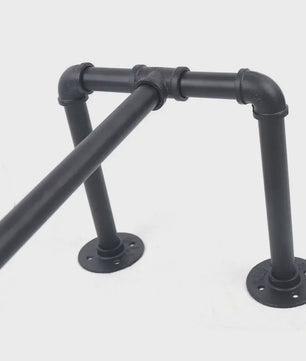 Industrieel Wandrek Kledingrek Metaal Pijp Design - 40kg Draagkracht