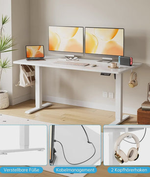 Elektrisch In hoogte Verstelbaar Bureau met Geheugenfunctie - Ergonomisch en Stil
