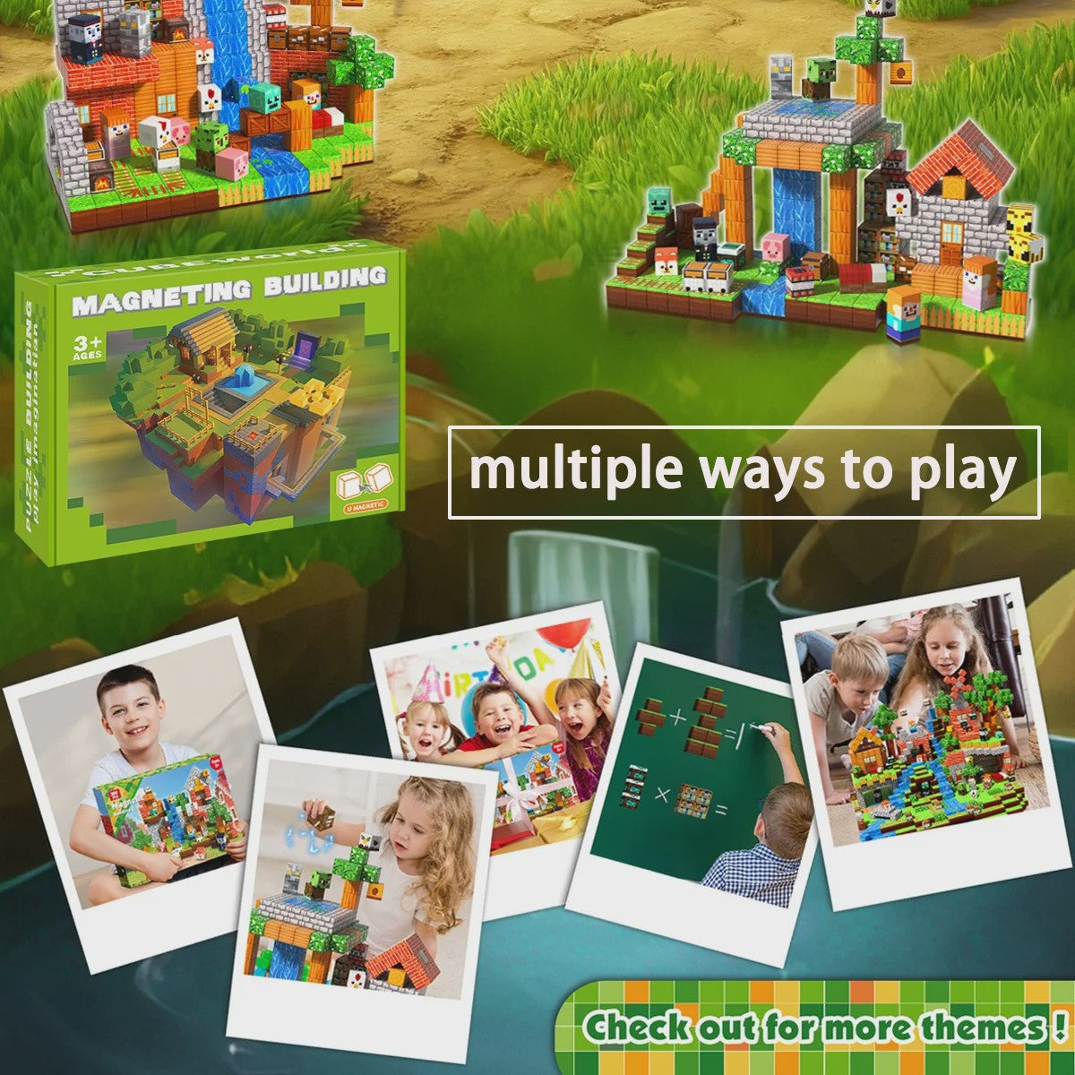 Magnetische Bouwstenen Speelgoed - Creatieve Architectuur Model Set voor Kinderen