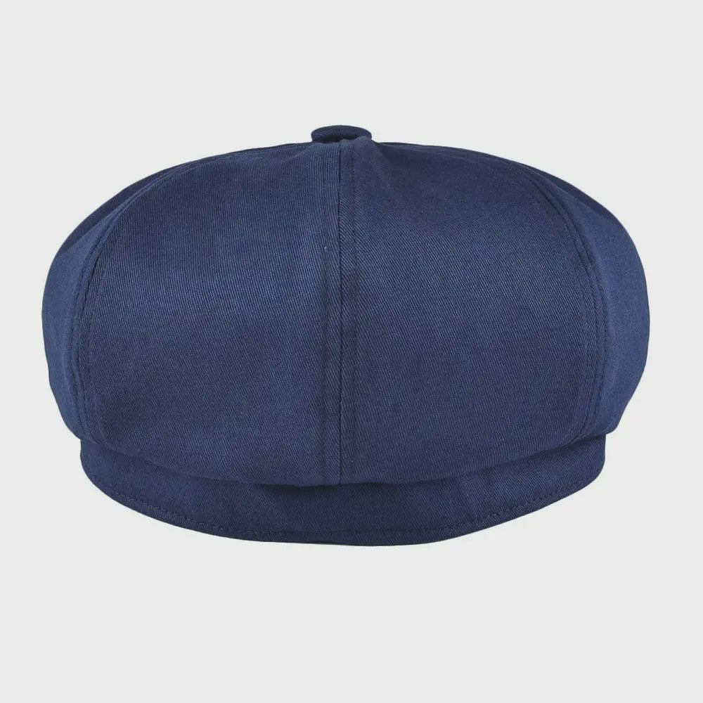 BOTVELA Heren Newsboy Cap - Katoenen Pet met 8 Panelen, Retro Stijl