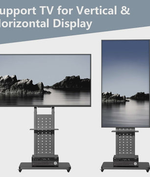 Verrijdbare TV Standaard voor 32-65 Inch TV's | In Hoogte Verstelbaar | VESA 600x400mm