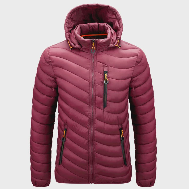 Luxe Heren Lichtgewicht Puffer Jas met Capuchon - Warm & Stijlvol voor Outdoor en Casual Gebruik