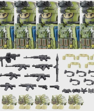Bouwstenen Militaire Special Forces Commando Figuren met Wapens