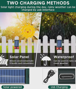 Solar Dier Afweerder met Ultrasone Geluid & LED Licht - Buiten & Binnen
