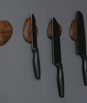 Magnetische Messenhouder Hout - Wandmontage, Keuken Organizer