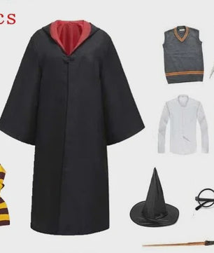 Harry Potter Cosplay Kostuum Set - Volwassenen & Kinderen - Gryffindor & Slytherin