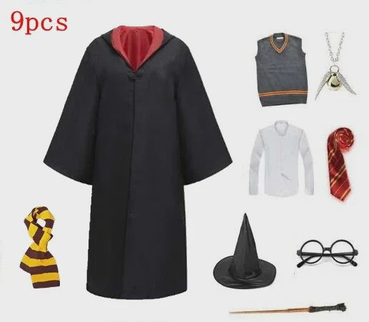 Harry Potter Cosplay Kostuum Set - Volwassenen & Kinderen - Gryffindor & Slytherin