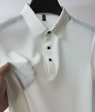 Heren Zomer Polo Shirt Korte Mouw Ademend Sneldrogend Mesh Zakelijk Casual
