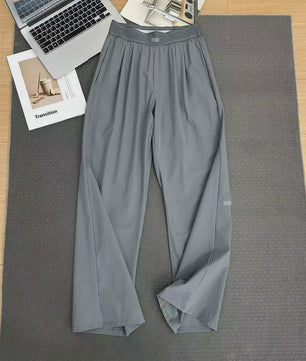 Dames Wijde Leg Broek - Hoge Taille, Ademend & Comfortabel voor Yoga en Casual Gebruik