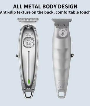 Kemei KM-1949 All Metal Hair Clipper & KM-2028 Shaver Set - Professioneel Draadloos Trimmer & Scheerapparaat
