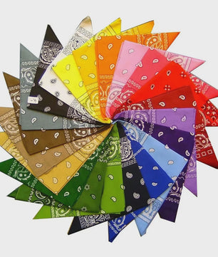 Modieuze Katoenen Bandana Sjaal 54x54cm - Paisley Print voor Dames & Heren