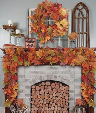 Kunstblad Slinger Esdoorn - Herfst Decoratie 2 Meter