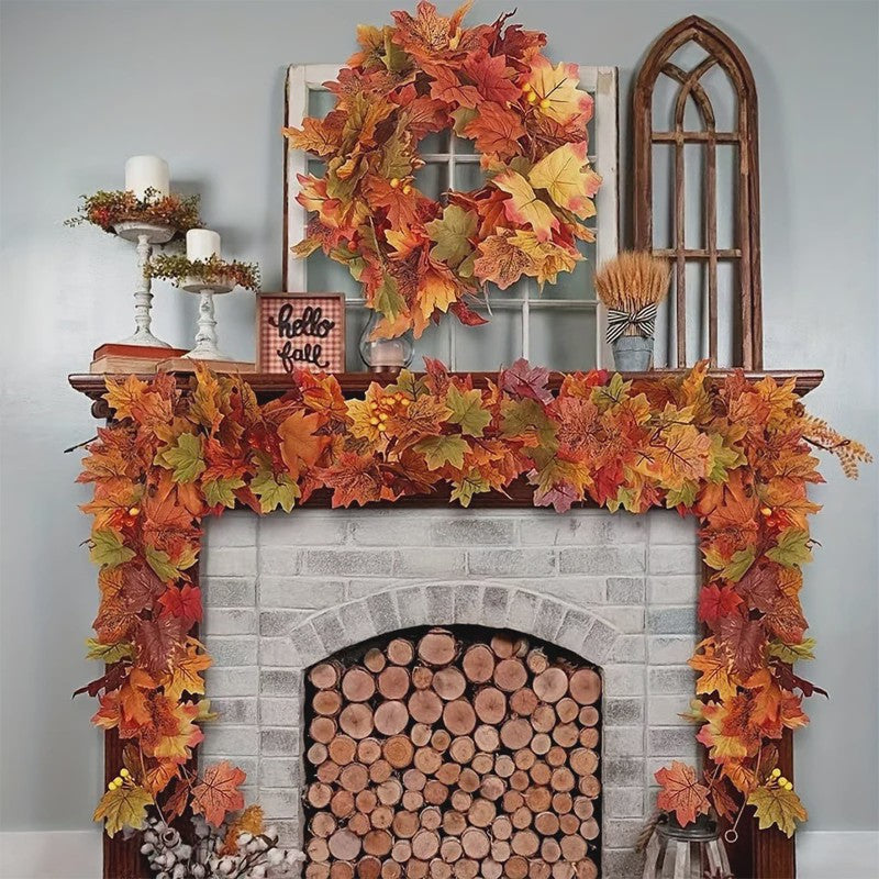 Kunstblad Slinger Esdoorn - Herfst Decoratie 2 Meter