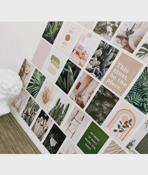 50 Stuks Esthetische Botanische Muurdecoratie Set: Planten, Bloemen, Vlinders & Paddenstoelen Posters